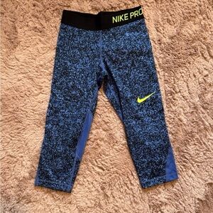 Nike Kids Speckled Blue Leggings